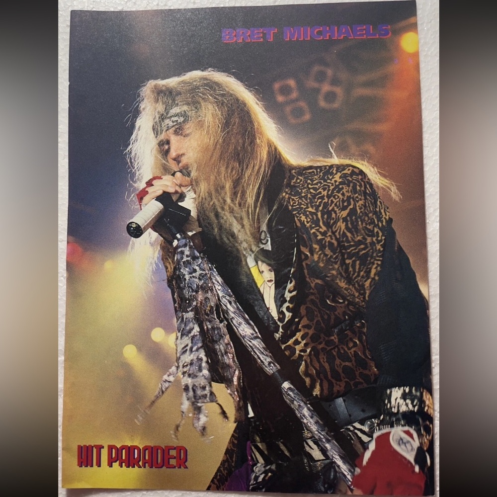 Bret Michaels Hit Parader Pinup